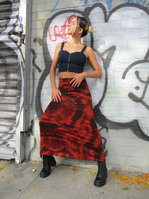 Alyra Tie Dye Maxi Skirt - view 2