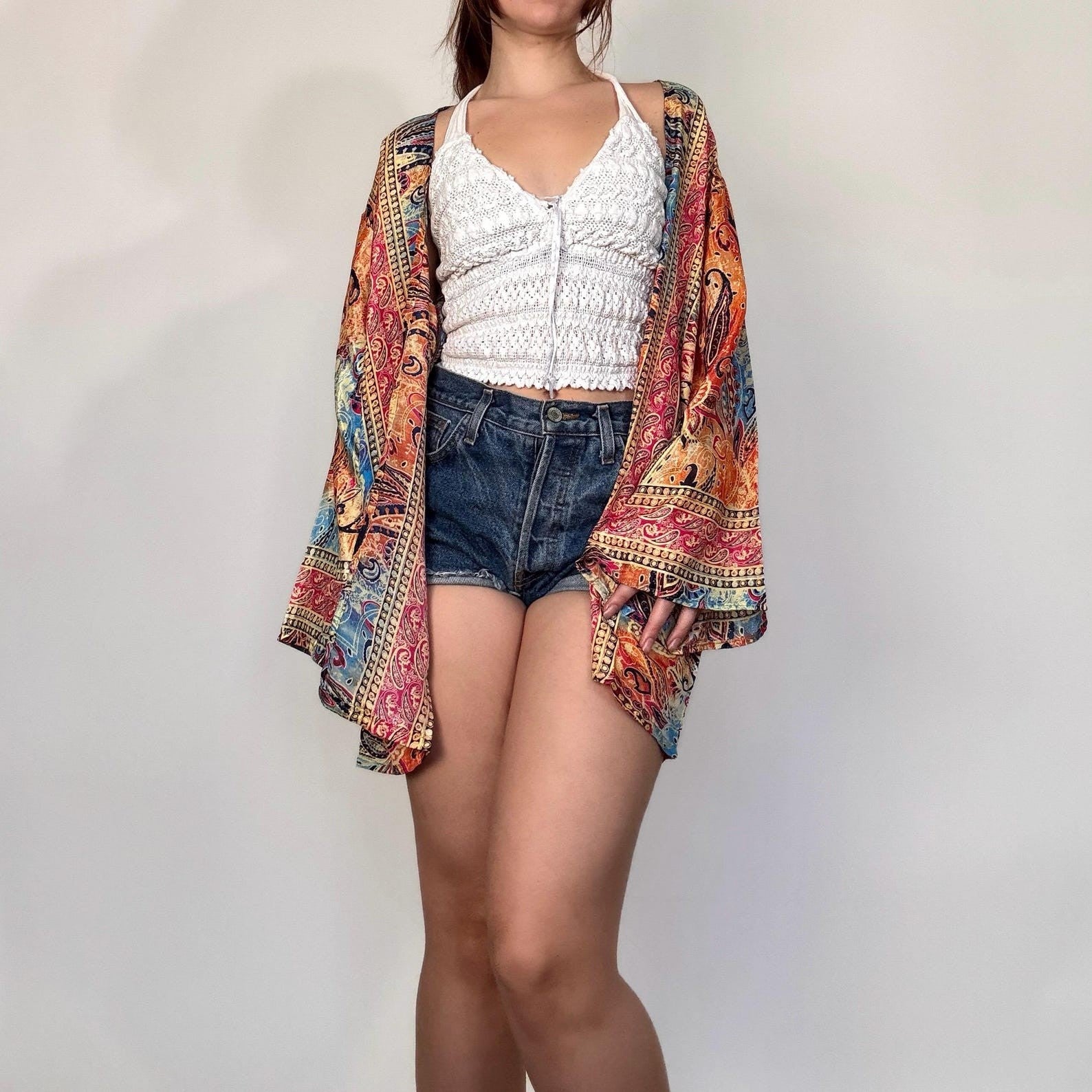 Aster Paisley Kimono Layer - view 1