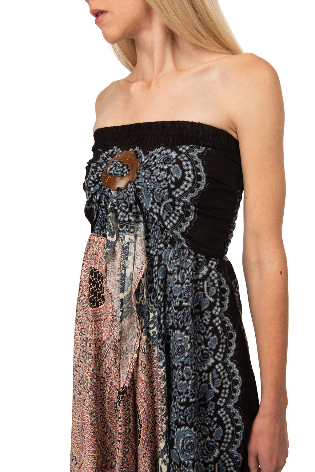 Aveline Black Multi Convertible Dress - view 1