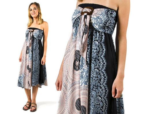 Aveline Black Multi Convertible Dress - view 2
