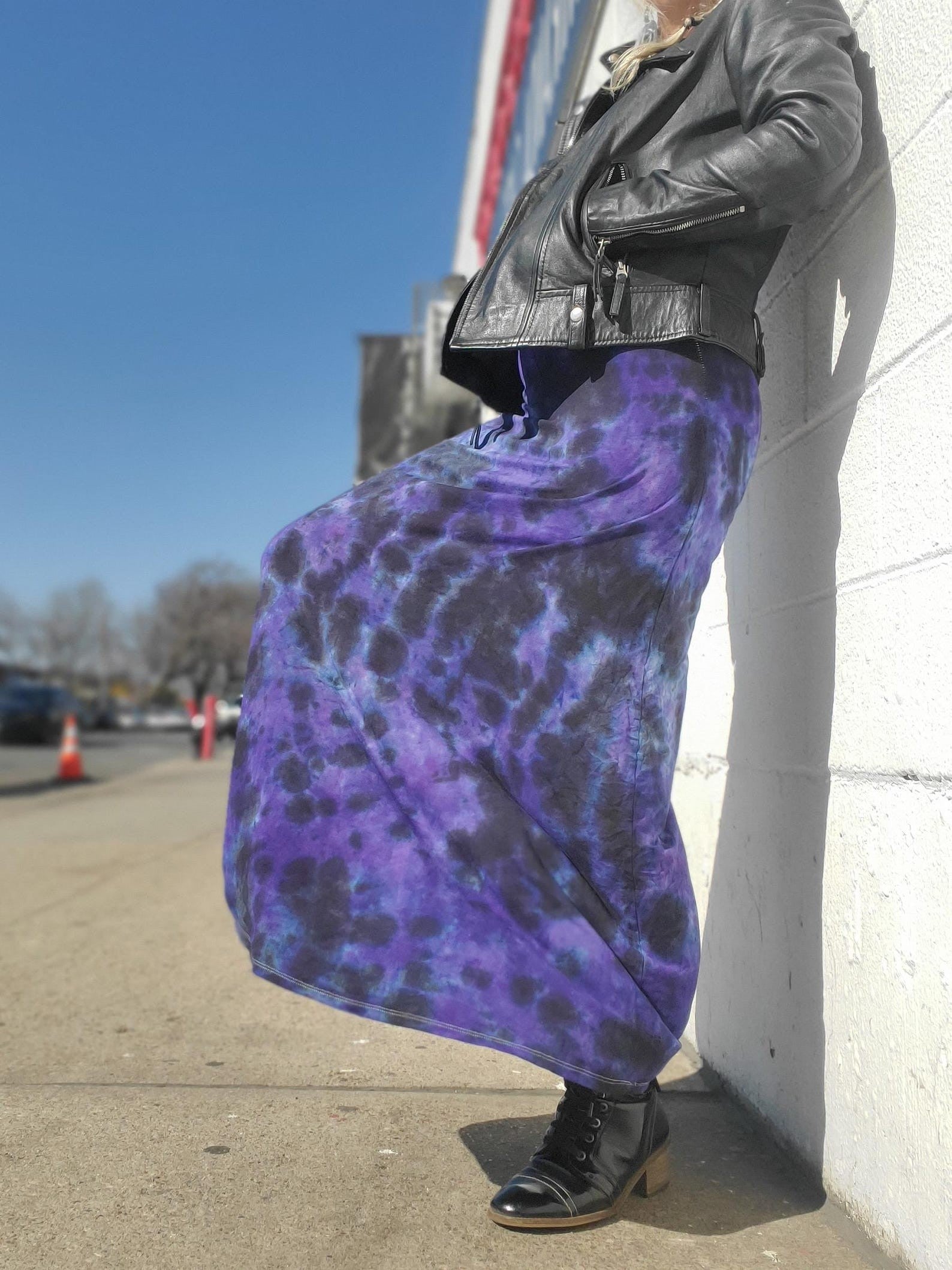 Luna Tie Dye Maxi Skirt - view 4