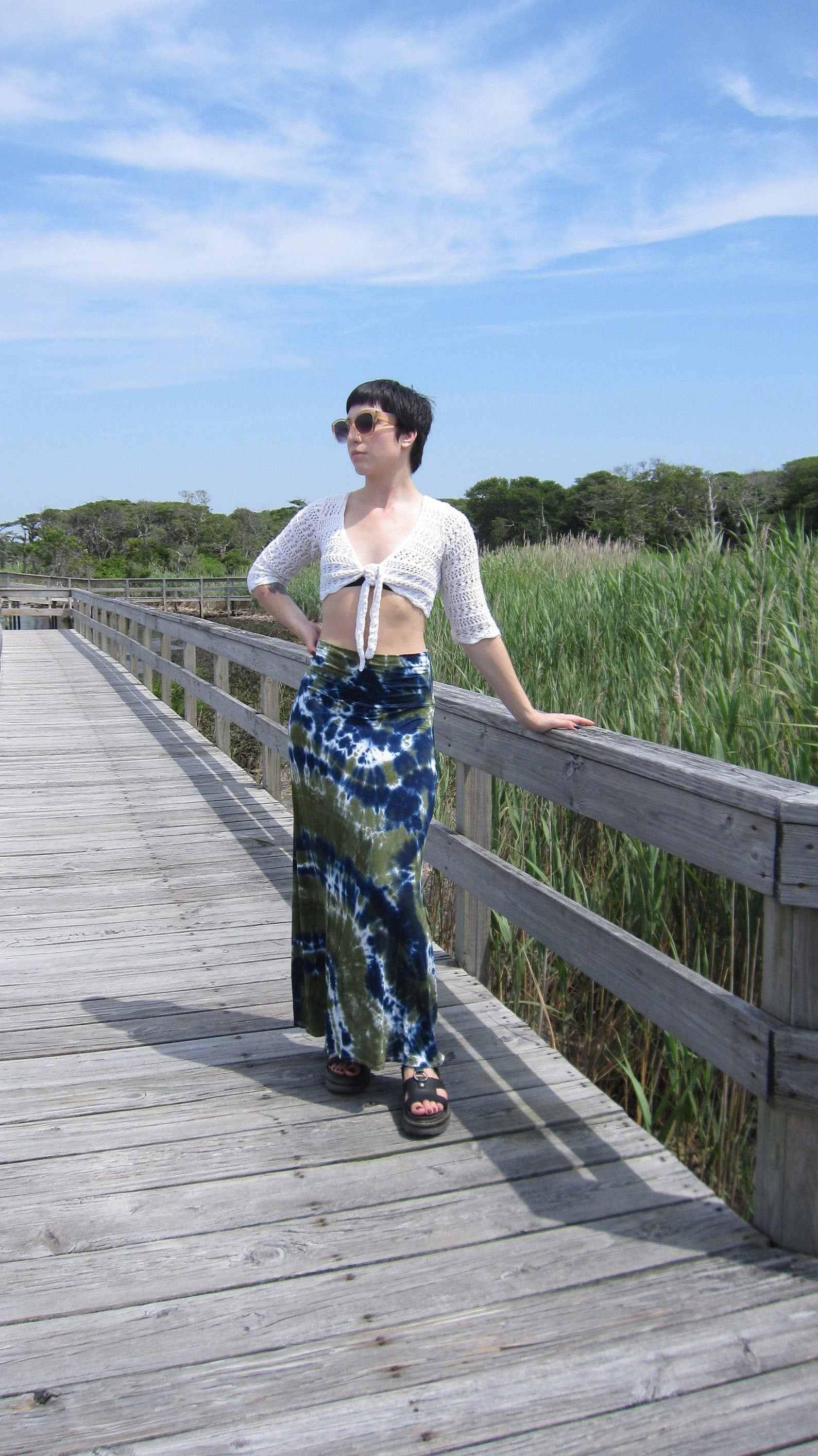Sierra Tie Dye Maxi Skirt - view 1